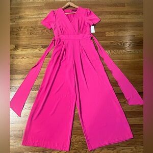 Julia Jordan Pink Jumpsuit with Flowing Palazzo Pants